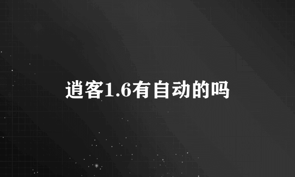 逍客1.6有自动的吗