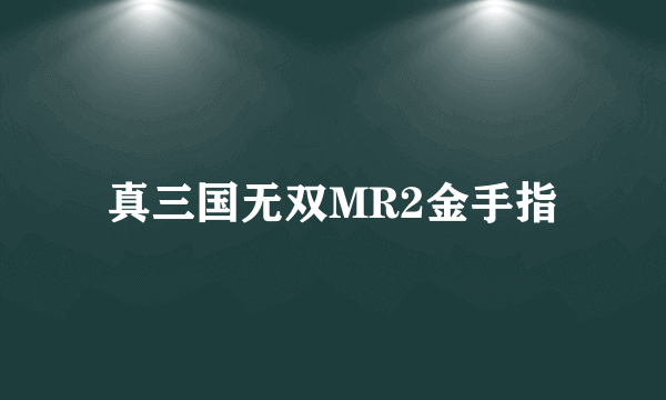 真三国无双MR2金手指