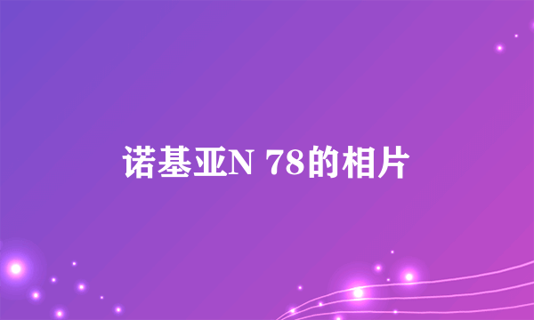 诺基亚N 78的相片