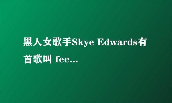 黑人女歌手Skye Edwards有首歌叫 feel good 有人知道歌词吗  谢谢了