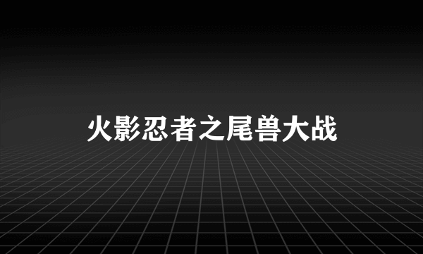 火影忍者之尾兽大战