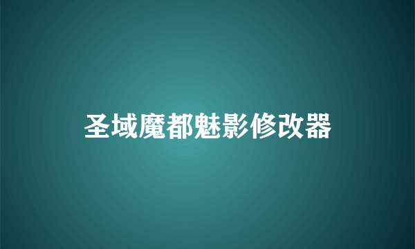 圣域魔都魅影修改器