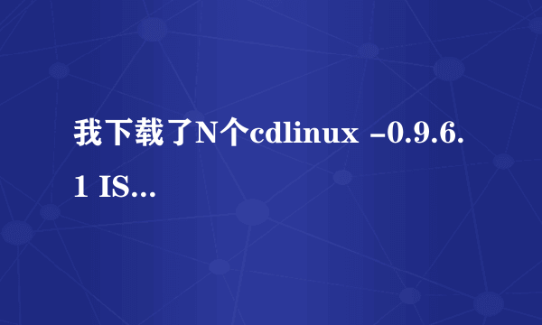 我下载了N个cdlinux -0.9.6.1 ISO无线破解系统，用虚拟机加载，里面根本就没有ISO文件