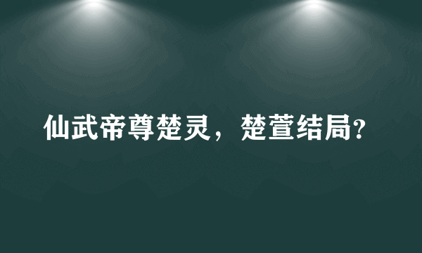 仙武帝尊楚灵，楚萱结局？