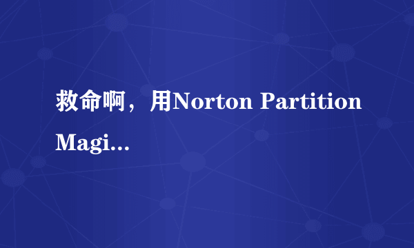 救命啊，用Norton PartitionMagic分区出现了严重后果