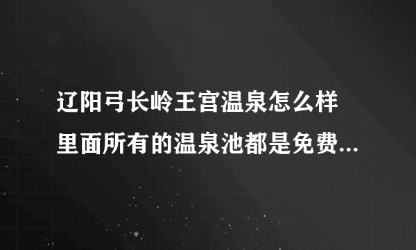 辽阳弓长岭王宫温泉怎么样 里面所有的温泉池都是免费的吗 有什么是另收费的项目 自助餐是收费的啊 多钱一位