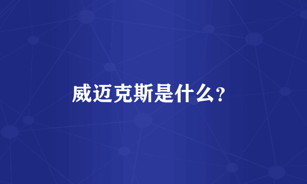 威迈克斯是什么？