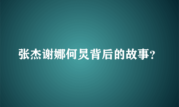 张杰谢娜何炅背后的故事？