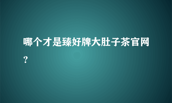 哪个才是臻好牌大肚子茶官网？