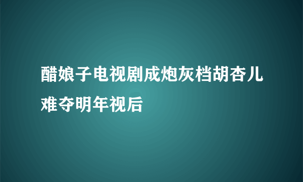 醋娘子电视剧成炮灰档胡杏儿难夺明年视后