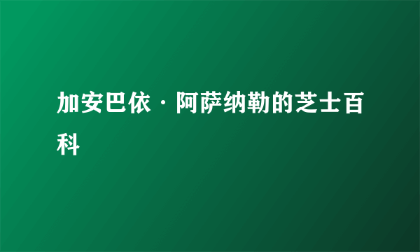 加安巴依·阿萨纳勒的芝士百科