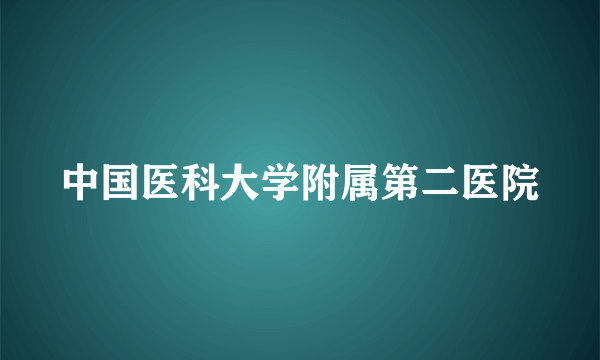 中国医科大学附属第二医院