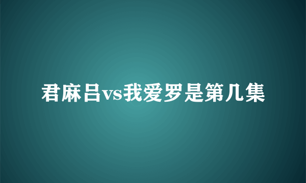 君麻吕vs我爱罗是第几集