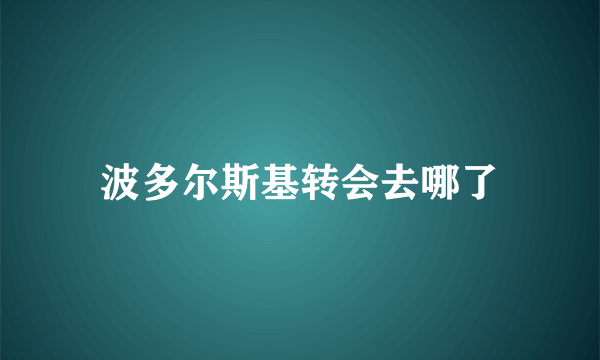 波多尔斯基转会去哪了