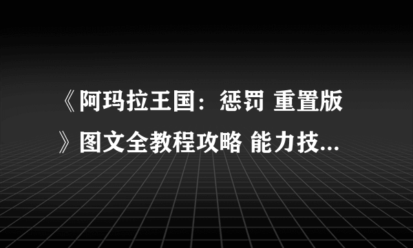 《阿玛拉王国：惩罚 重置版》图文全教程攻略 能力技能天命武器战斗详解