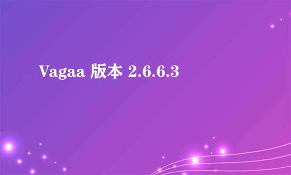 Vagaa 版本 2.6.6.3