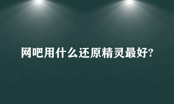 网吧用什么还原精灵最好?