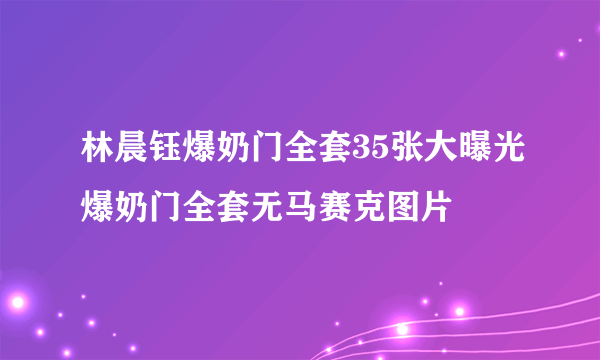 林晨钰爆奶门全套35张大曝光爆奶门全套无马赛克图片