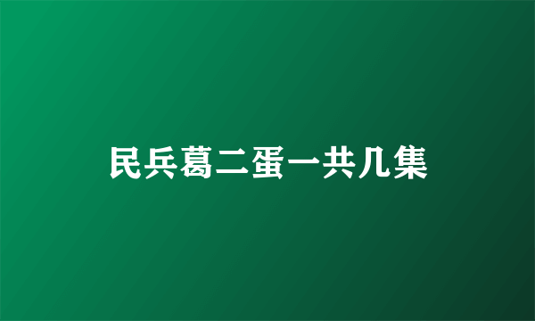 民兵葛二蛋一共几集