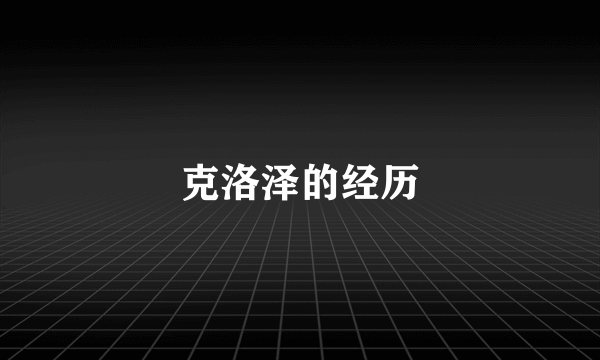 克洛泽的经历