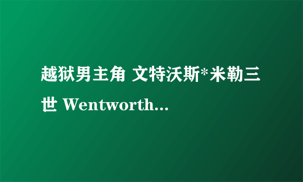 越狱男主角 文特沃斯*米勒三世 Wentworth Earl Miller