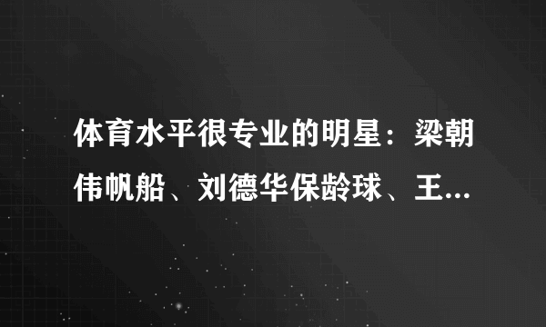 体育水平很专业的明星：梁朝伟帆船、刘德华保龄球、王一博摩托车