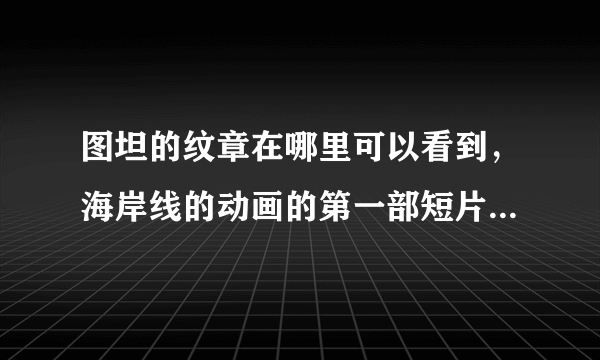 图坦的纹章在哪里可以看到，海岸线的动画的第一部短片。很想看看啊