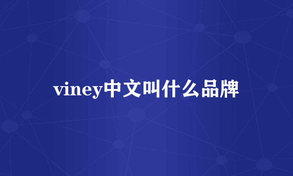 viney中文叫什么品牌