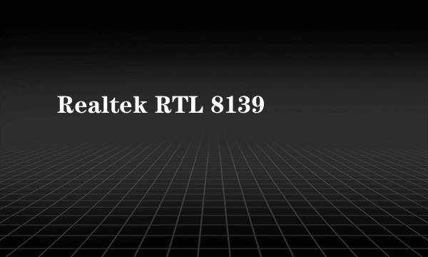 Realtek RTL 8139