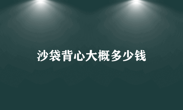 沙袋背心大概多少钱