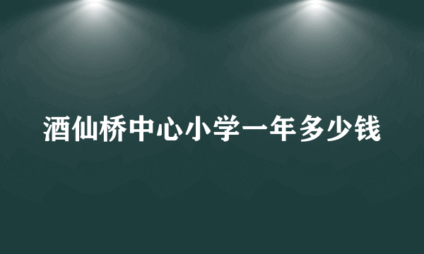 酒仙桥中心小学一年多少钱