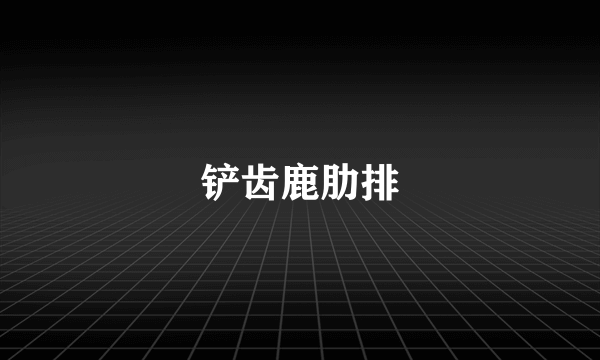 铲齿鹿肋排